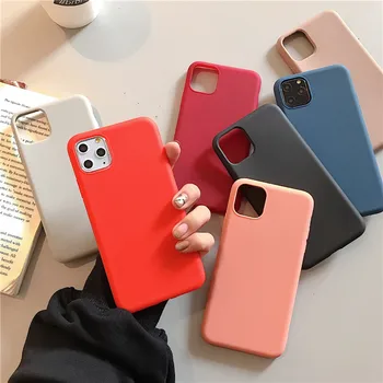 Factory Price Frosted Soft Rubber Case For iPhone 13 11 Pro Max ,Slim Matte TPU Phone Cover For iPhone 12Mini XR 6 7 8Plus Case
