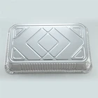 Aluminum Foil Hot Plate Outdoor BBQ Pans Square Disposable Aluminum Foil Plates