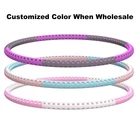 Hoops 2021 Wholesale Weighted Exercise Round Non Wavy Hula Hoops Removable Hula Ring Hooping Stainless Steel Hula Hoops