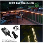 Rgb Strip Lights Rgb 16M/105FT IP65 Waterproof Outdoor RGB Strip Lights Color Changing Landscape Decoration Lights