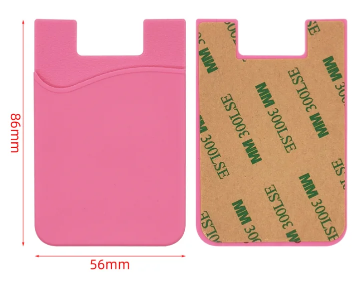 Silicone Stick on Card Holder,Phone Card Holder Stick On Silicone Credit Card Holder for Back of Phone