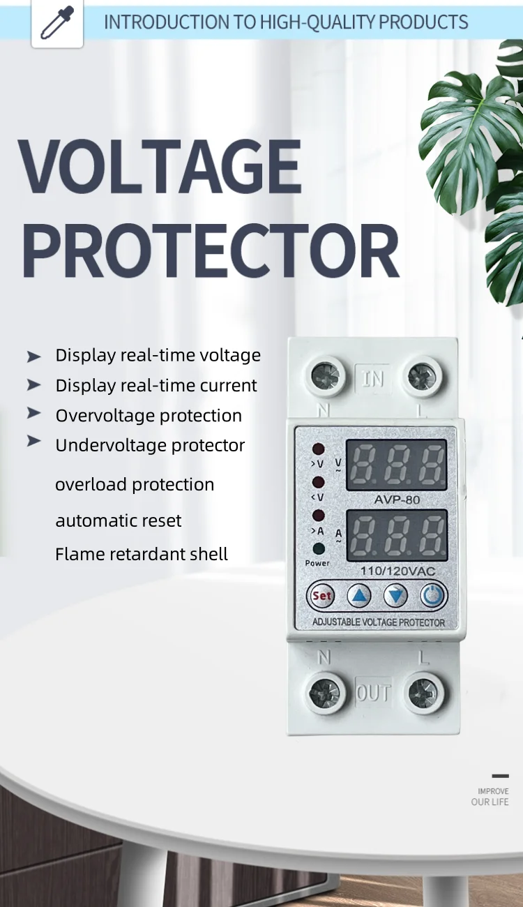 product 8 year manufacturer provides 2 year warranty for self resetting overvoltage and undervoltage protector avp 80-2