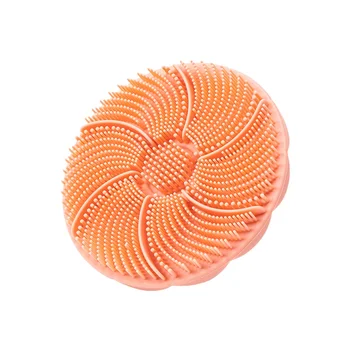 Flower Silicone Facial Cleanser Manual Cleansing Face Brush Massage Brush Baby Hair Bath Brush