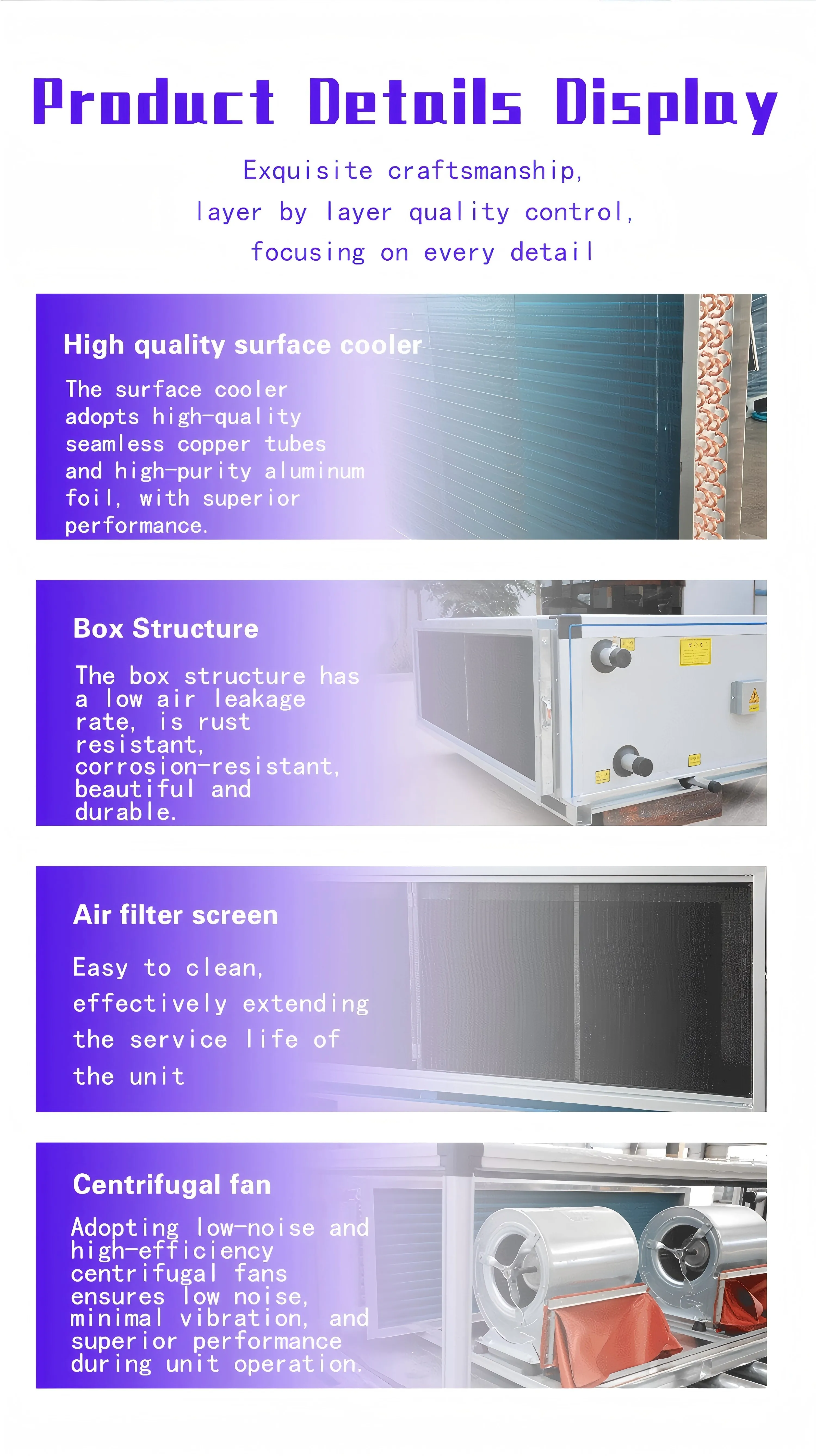 Ceiling-mounted Air Handling Unit, AHU, 220-230V - detail 14
