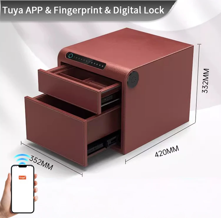 f2 1a ceqsafe smart customized personal jewelry drawer box smart anti theft steel safe storage for home use-23