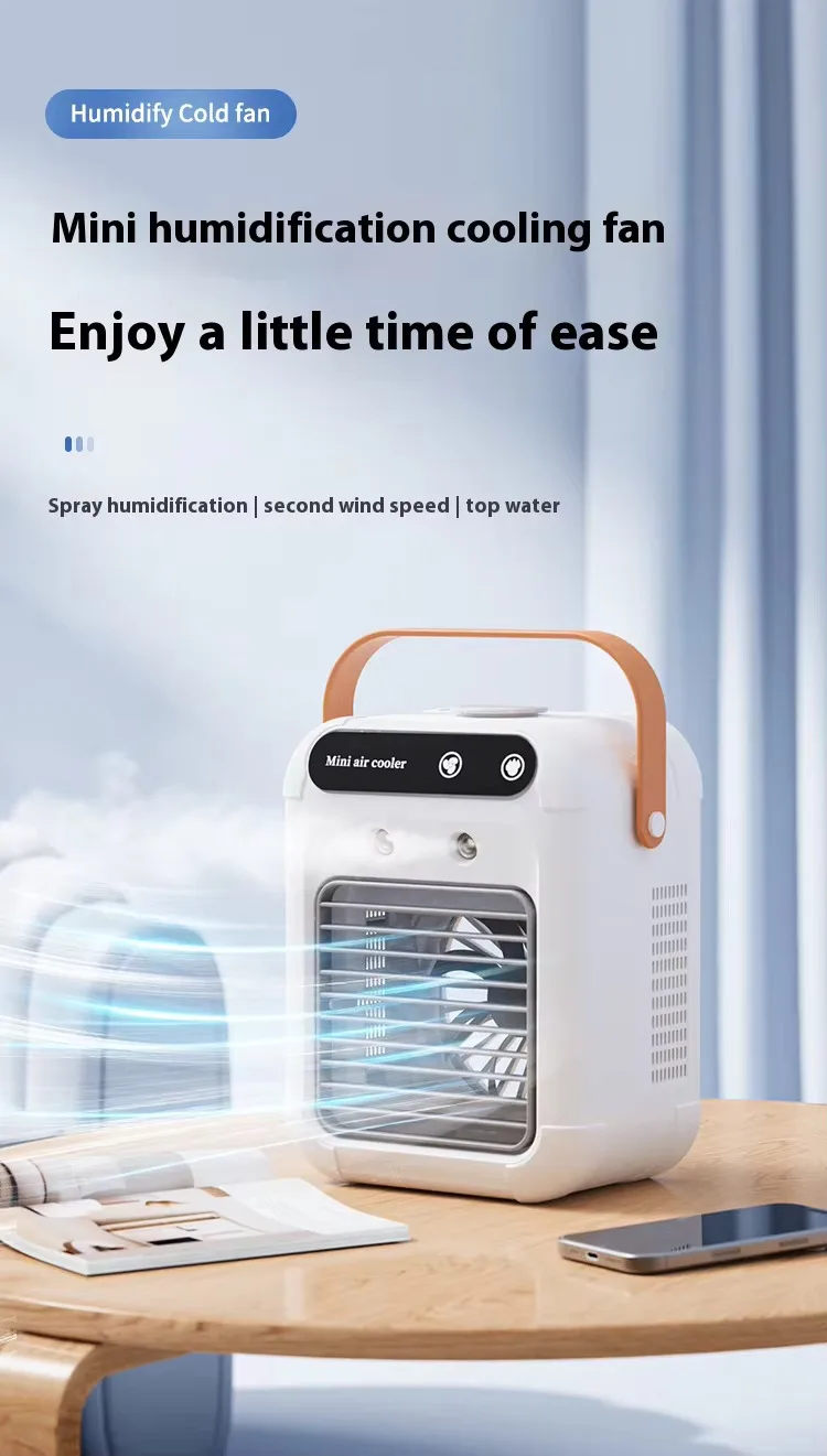 Portable Air Conditioner, USB, Battery, Plastic - detail 2