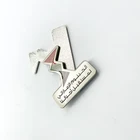 Badge Back Name Badge With Safety Pin Back 3d Metal Magnetic Name Badge
