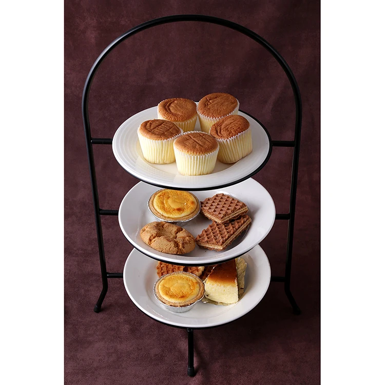 stainless steel display party 3 tier cake holder stand for cupcake dessert