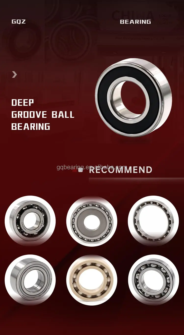 Deep groove ball bearings