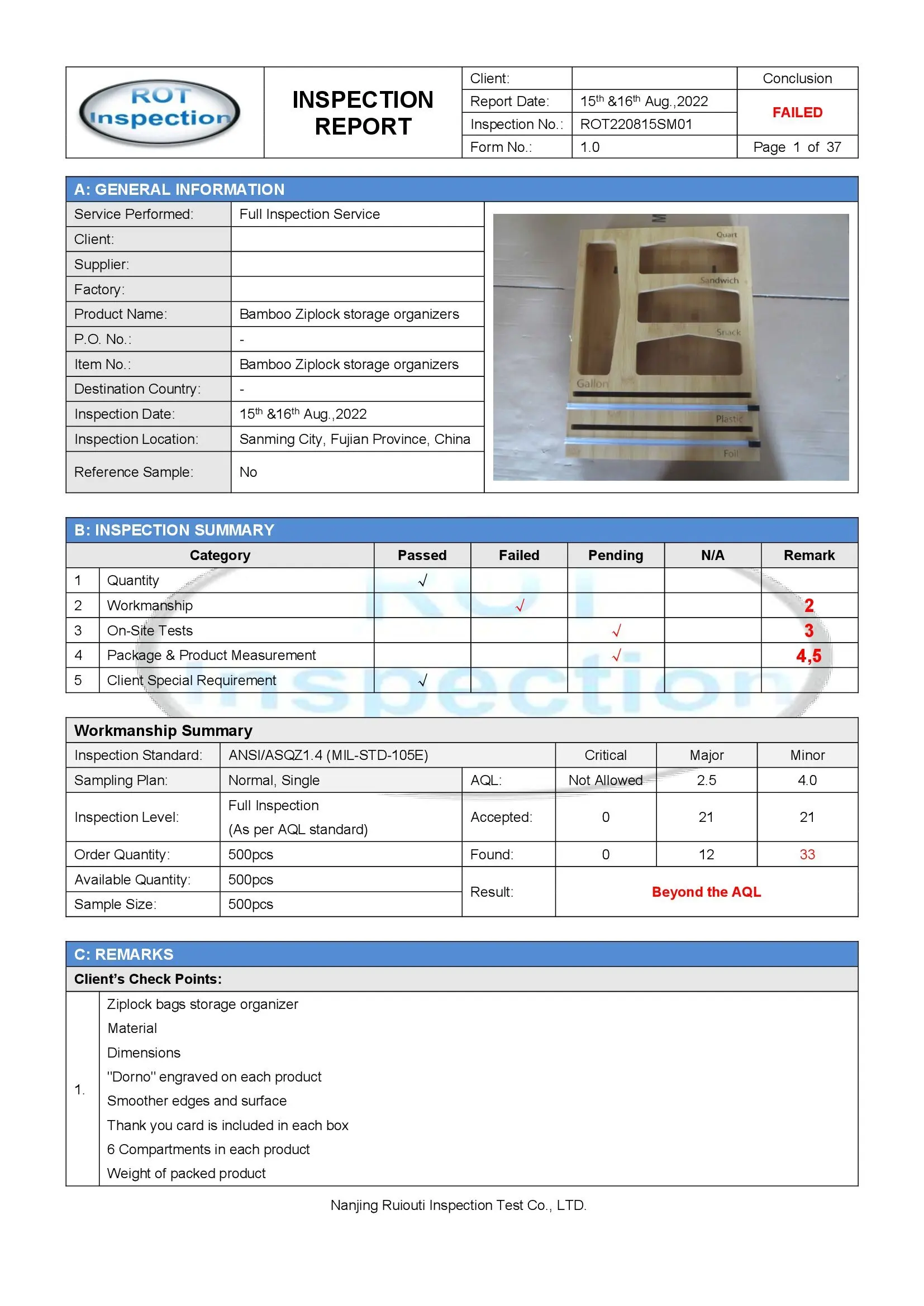 Poster Stand Inspection And Quality Control Service Guangzhou