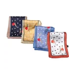 Rose Scarf Rose Polka Dot Pattern Bag Scarf Hair Tie Silk Scarves Neck Scarf For Women