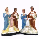 Custom Cheap Price 10.4 Inches Polyresin Religious Holy Family Statue