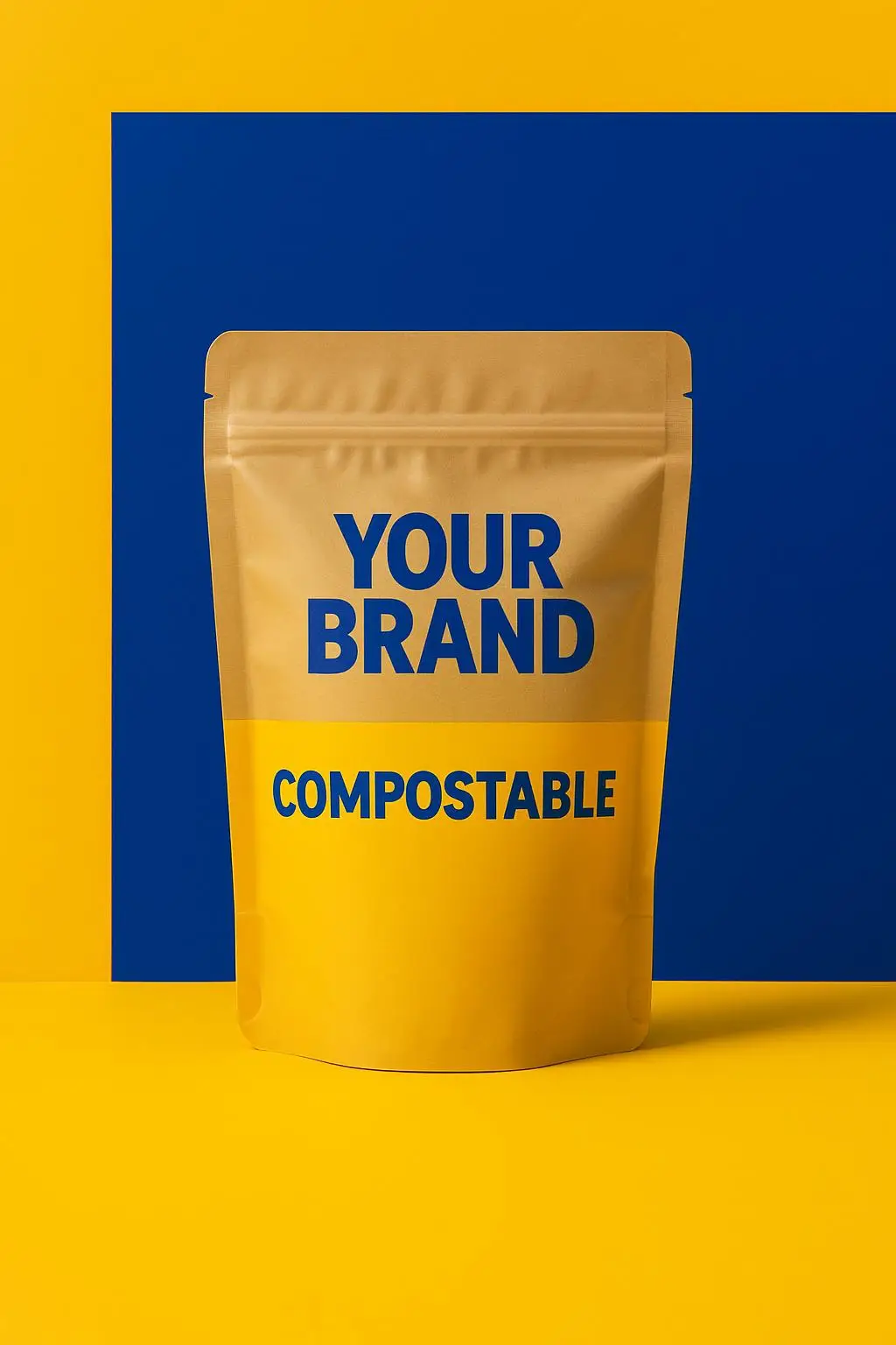 Biodegradable Kraft Paper Packaging Bags Compostable Zipper Stand Pouch for Food for Sushi Plastic Material Gravure Printing - detail 11