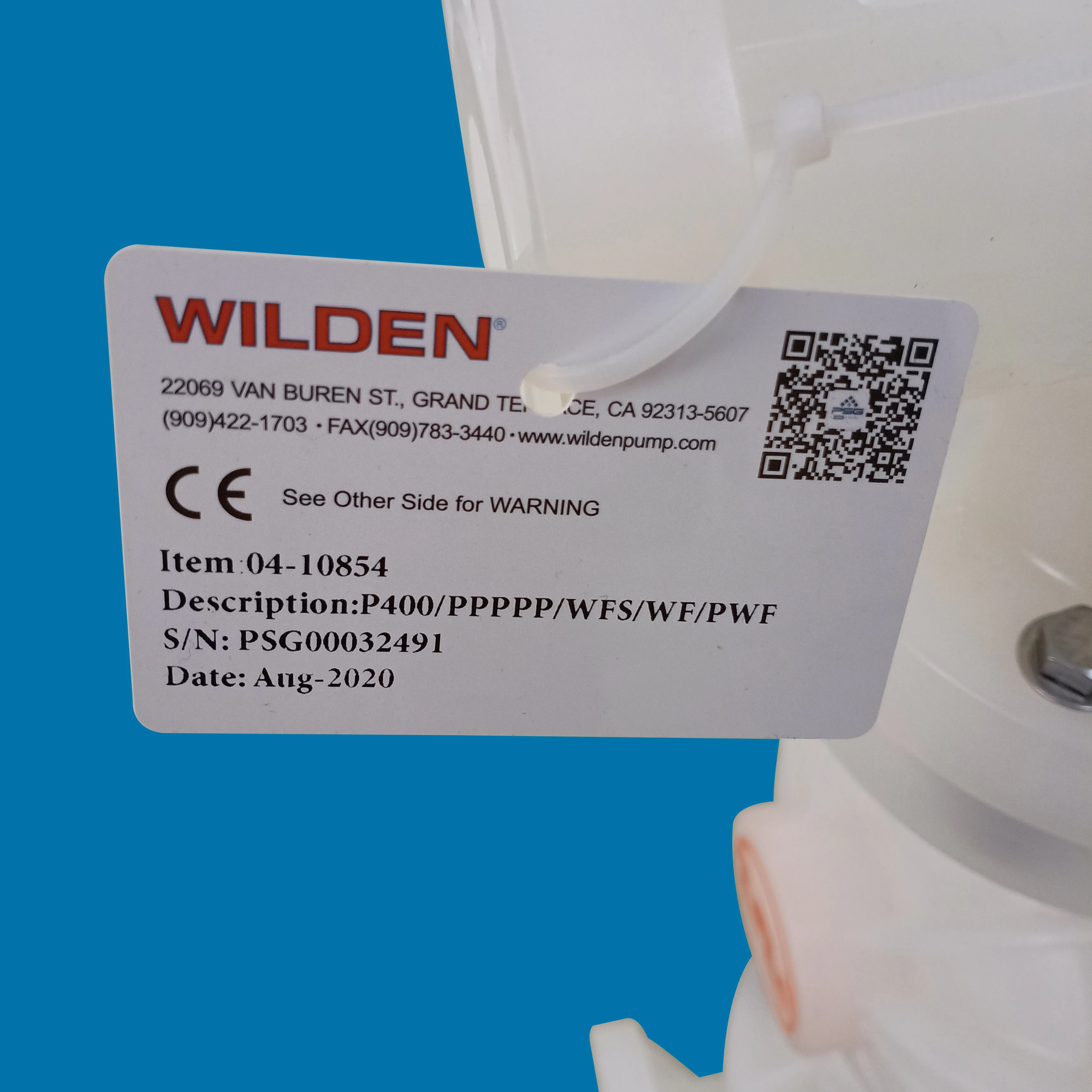 Polypropylene 1.5 इन्च वाइल्डेन एयर संचालित डबल डायाफ्राम पम्प P400 वाइल्डन वायमेटिक डायाफ्राम पम्प AODD पम्प निर्माण