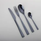 Plated Cutlery BC2027 Black Plated Stainless Steel Cutlery Set Used For Restaurant Hotel Flatware