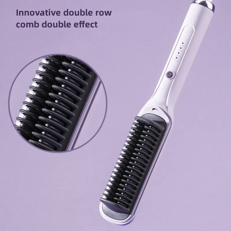 Straight hair comb anion straightener lazy curling iron straight hair curling dual splint electric curling comb