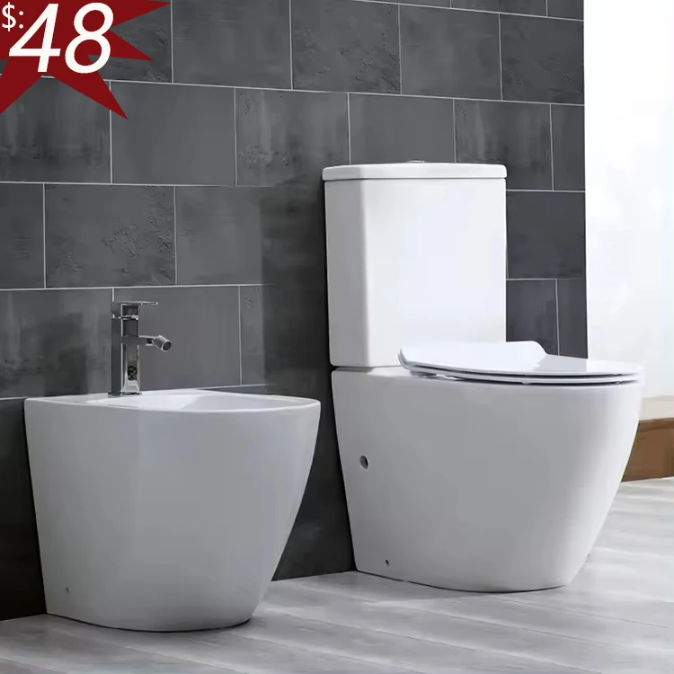 Europe Standard Modern Sanitary Ware Ceramic Water Closet Two Piece P