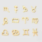 Charms Low Price 316L Stainless Steel Pendant Charms Zodiac Sign For Women Jewelry DIY Accessories