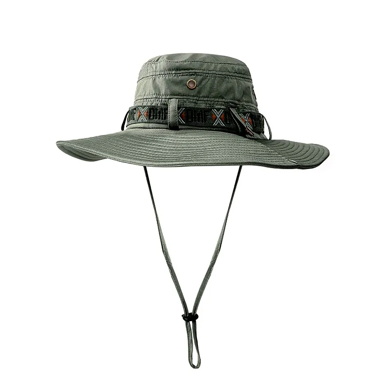 Hiking Boonie Hat Bucket Sport Cap Fishing Hunting Outdoor Camouflage Strap Camp 