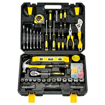 Small Household Mechanic Tool Set 108 Piece Tool Box Set Craftsman Basic Tool Kit Car for Home