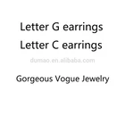 Gold Earrings Earringsgold Gold Stud Earrings For Women Letter GG Earrings