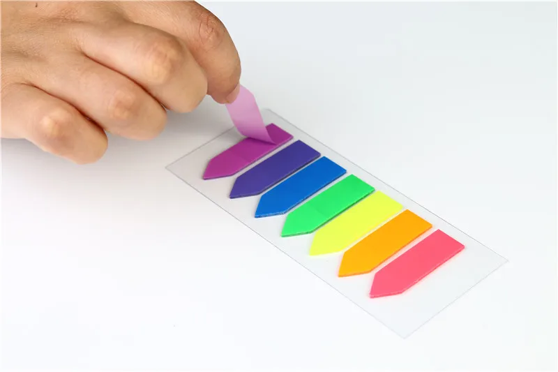 Post Note it Sticky Note Tabs Customized Colored Index Tabs Flags 100 Sheet Fluorescent Pet Sticky Notes