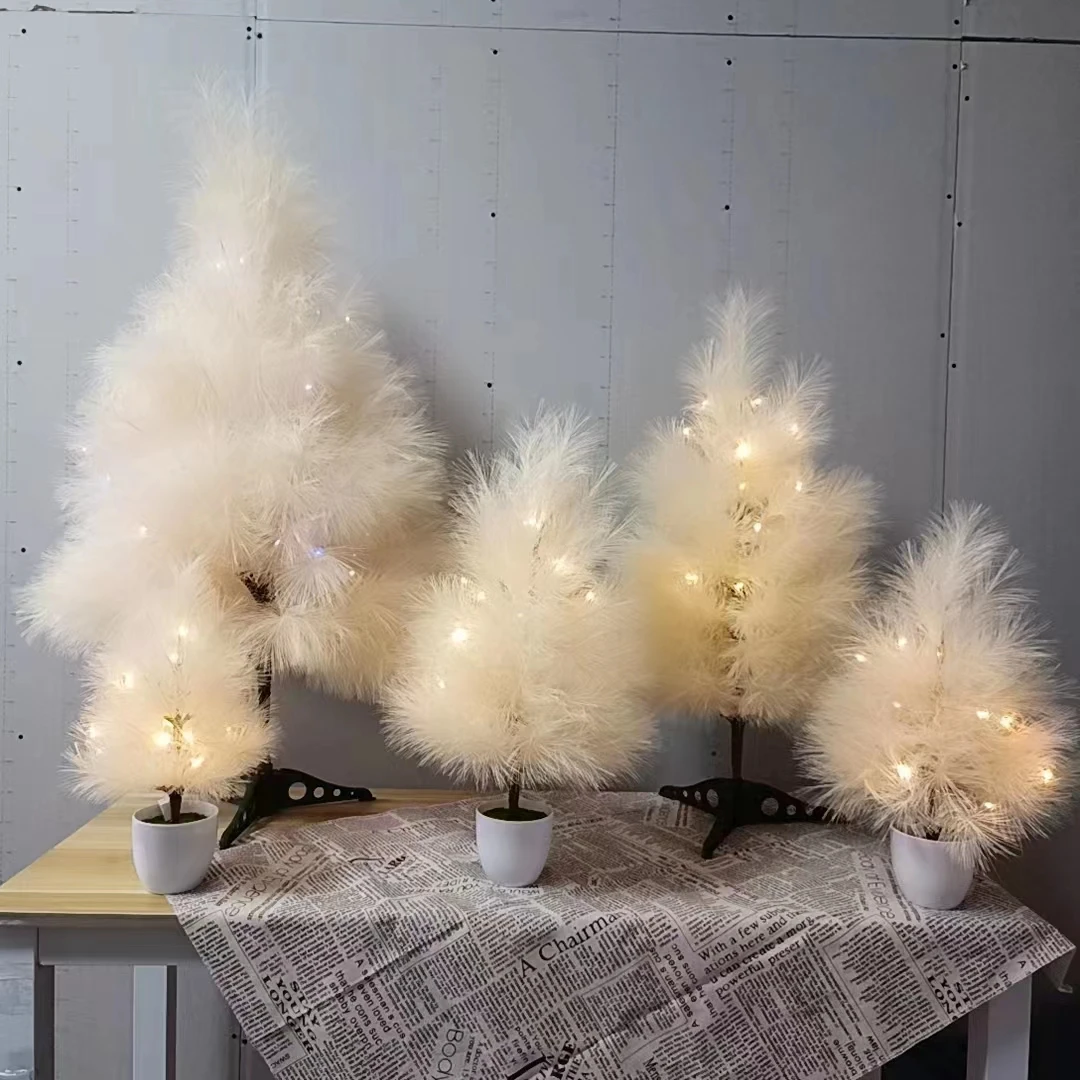 B0484 Indoor Home Decor Natural Pampas Christmas Trees Fake Pampas