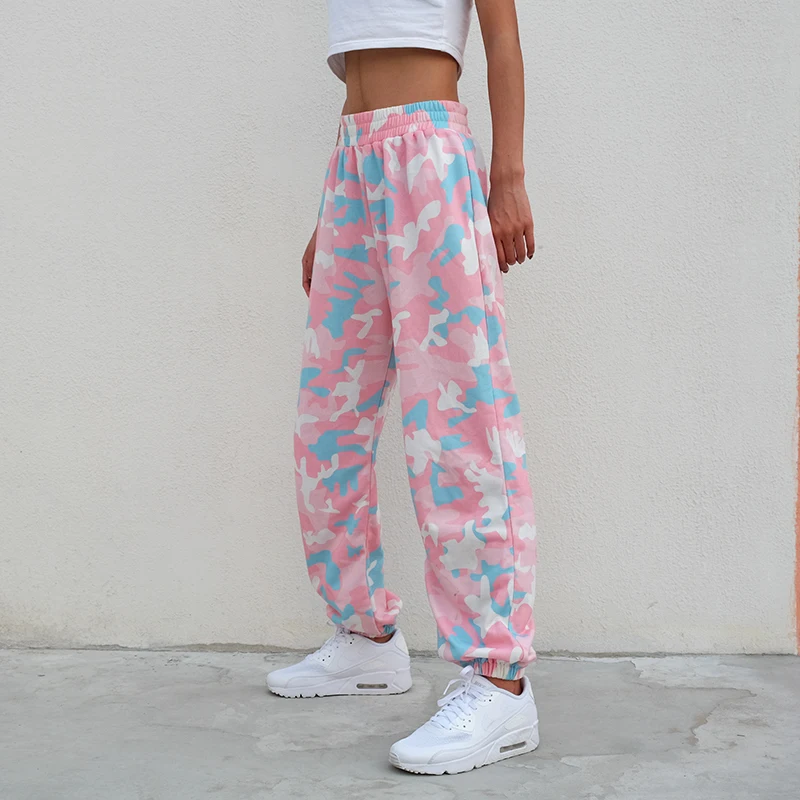 baggy pink camo pants