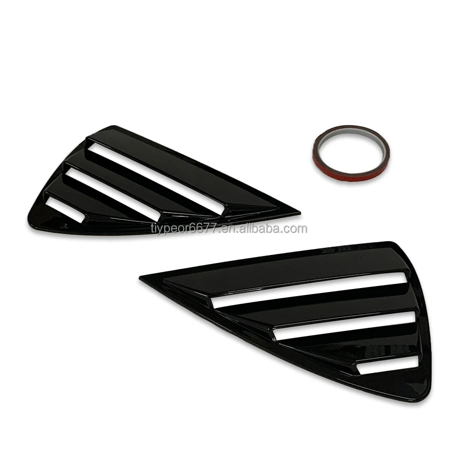 product tiypeor auto exterior accessories for mg6 mg 6 car sport style rear side window louvers air vent scoop shades cover blinds-7