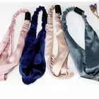 Hair Custom 22momme 100% Pure Organic 6A Mulbery Scrunchy Elastic Silk Hair Band Silk Headband For Women
