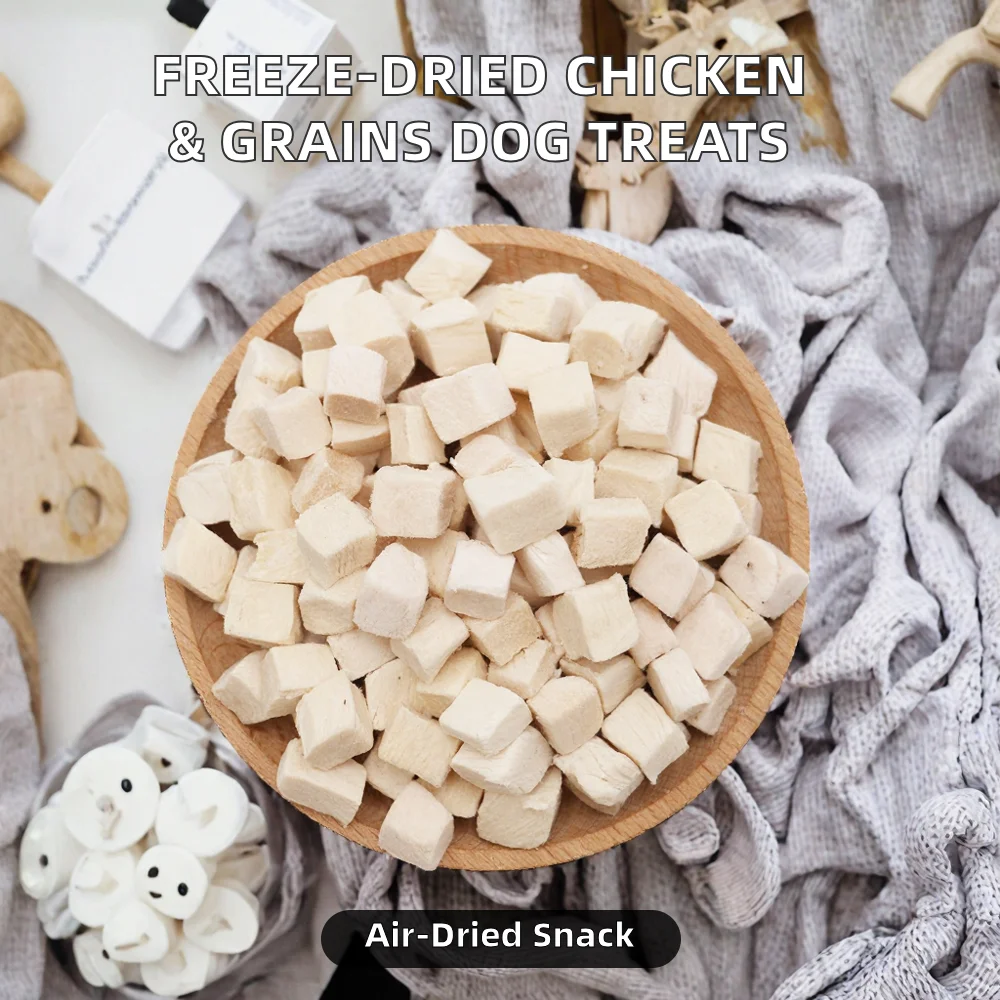 Freeze-Dried Chicken & Grains High-protein Treats with Vitamins & Minerals for Cats Eco-friendly Pet Food Snacks supplier