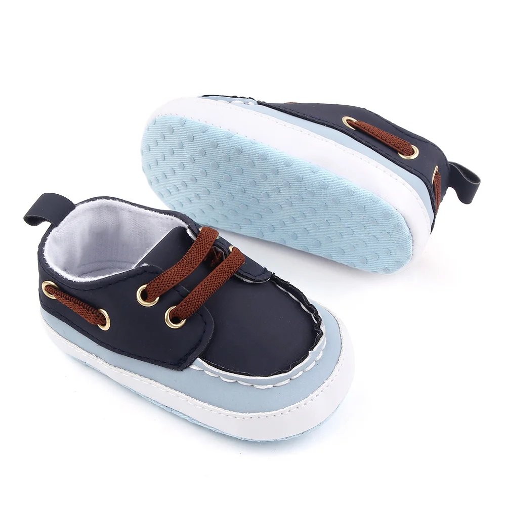 Spring and Autumn 0-12 Months Baby Elastic Soft Soled Color Matching Casual Toddler Shoes manufacture