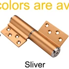 Hinge Bathroom Door Bathroom Door Hinge Space Aluminum Hydraulic Slient Soft Closer M-type Hinge For Bathroom Door