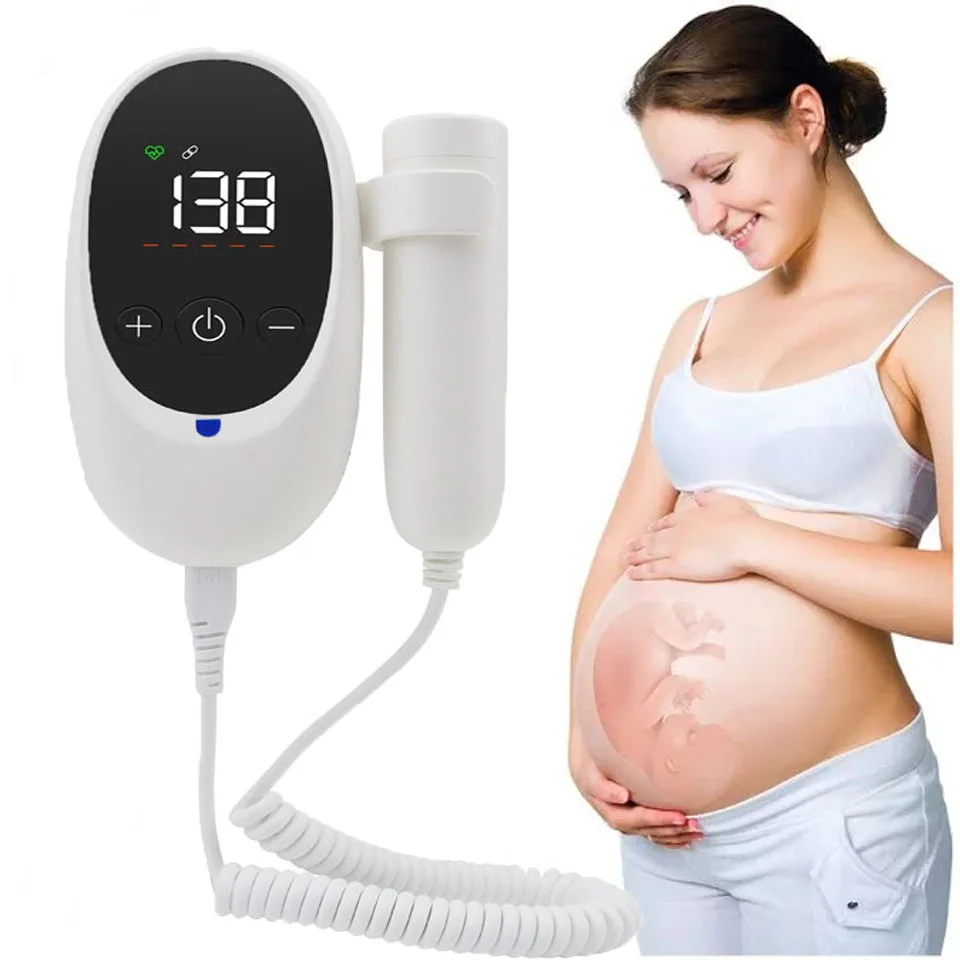 Best Highly Sensitive Probe Fetal Doppler Rechargeable Ultrasound Home