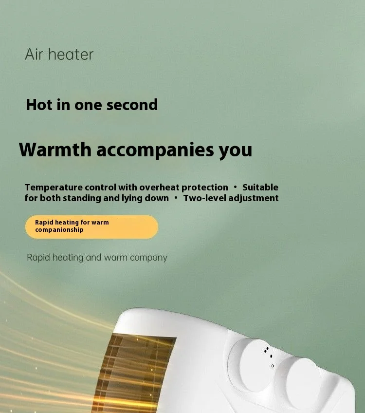 Portable Space Heater, 500 W, pp - detail 2
