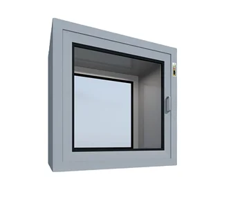 Visual Audible Electronic Clean Room Pass-Through Static Pass Box Full SUS 304 Interlock Alarm UV Light Laboratory Use New