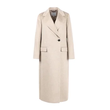 2022 New Design plus size Coat for ladies beige double breasted lady coat Winter Women Oversize Long Wool Coats