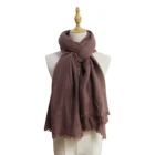 Dyeing Scarf Custom Winter Autumn Spring Warm Fashionable Dyeing Acrylic Knit Woven Scarf