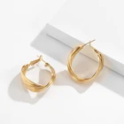 China Earrings Made In China Classic Prom Party Sexy Fashion Jewelry Metal Copper Golden Earrings
