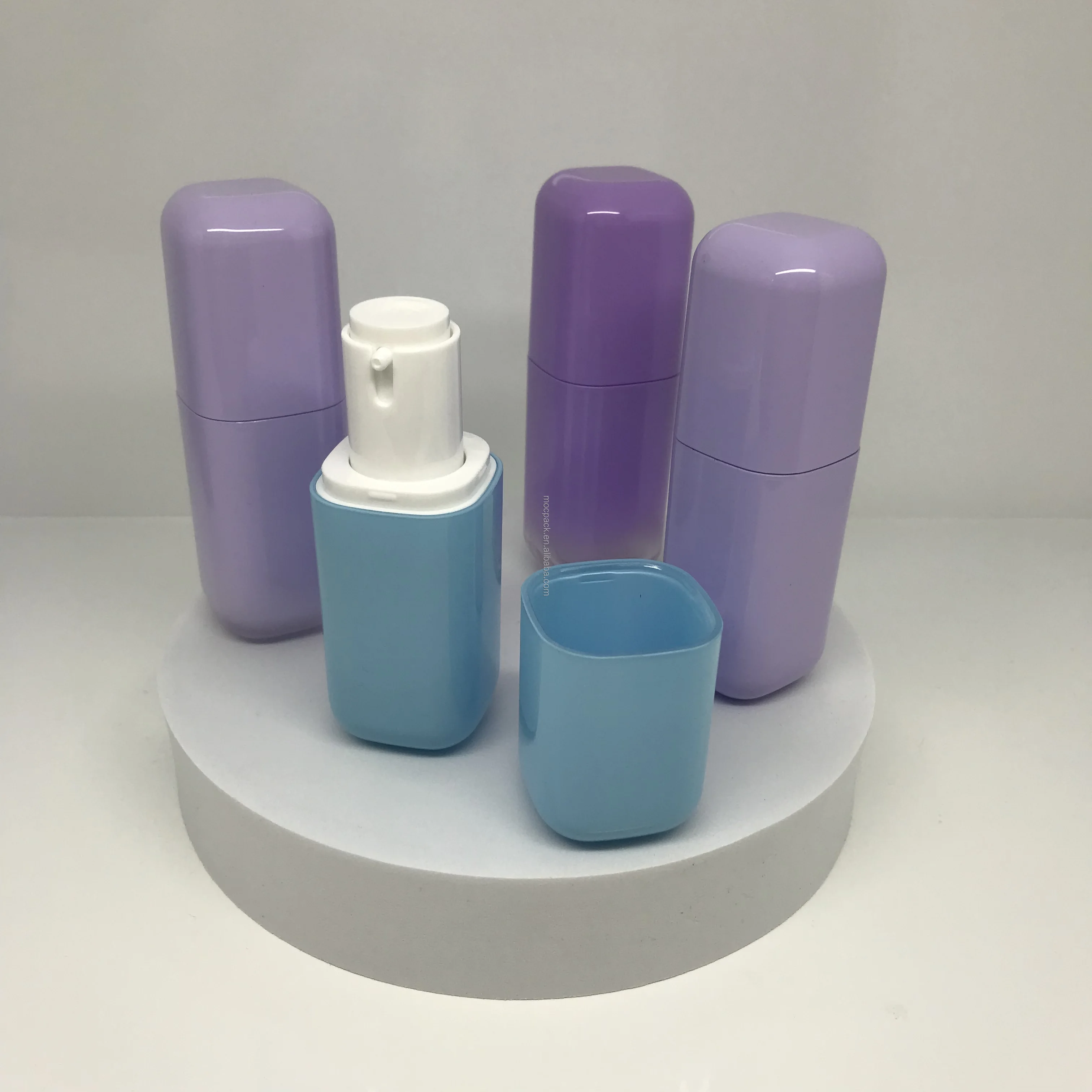 product hot sale 30ml airless bottles cosmetic containers macaron sunscreen liquid foundation plastic bottles-29