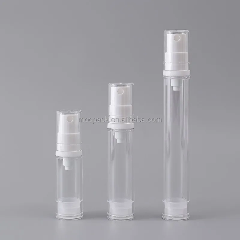 product 10ml transparent cosmetic vacuum airless pump bottle travel eye cream lotion airless bottle mist sprayer vacuum bottles-29