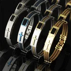 Bracelet Bangle BMZ 2021 Best Quality Ion Plating Lock Clasp Bracelet Stainless Steel Gold Cross Bangle Bracelet