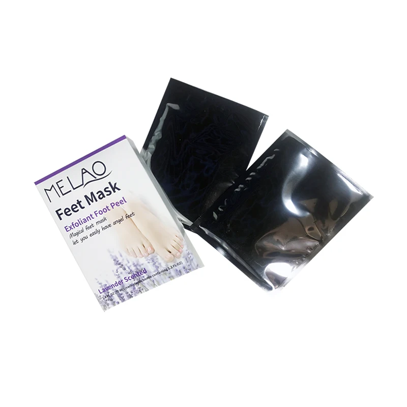 Private Label OEM/ODM Organic Pure Lavender Foot Mask Whitening and Moisturize  Skin Feet Mask For Foot Care