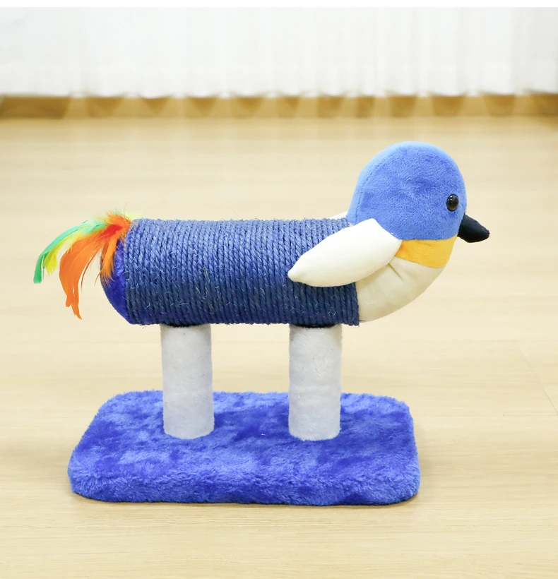 New Bird Shaped Sisal Cat Scratcher with Feather Durable No Shedding Cat Toy Boredom Relief Pet Supplies manufacture