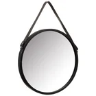 Mirror Wall Mounted Luxury Hanging Bathroom Mirror With Leather Belt