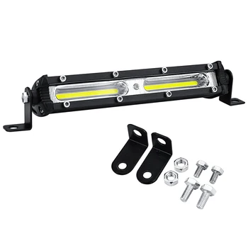 7Inch 18W COB Car LED Work Light 12V 24V LED Spot Flood Light Bar 6500K Strip Fog Lamp Lights For Auto Truck Trailer Vehicle