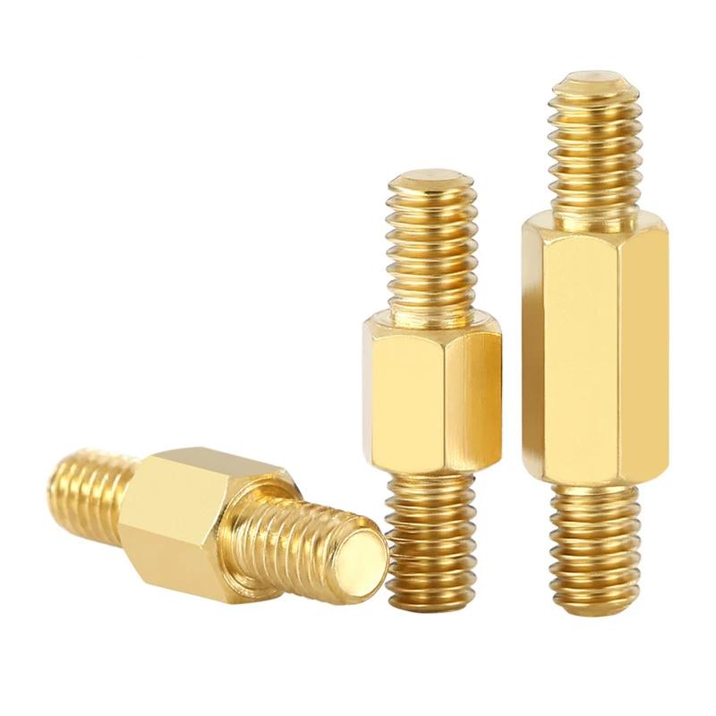 Hot Selling Double Pass Hexagonal Copper Pillar M3 M4 Hollow Hexagonal Brass Bolt supplier