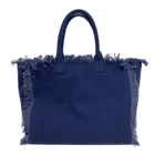 2022 Fashion High Quality Portable Vintage Cotton Summer Fringe Canvas Beach Tote Bag