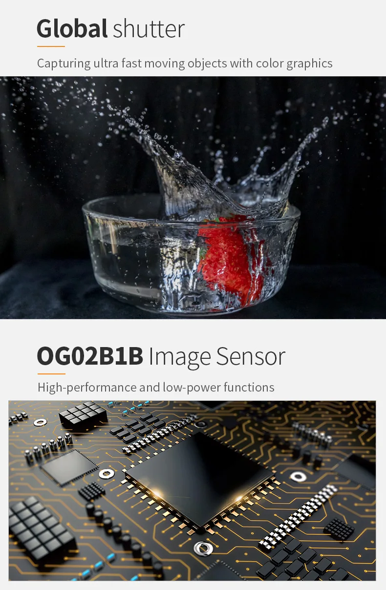 DGZX OG02B10 Global Shutter Camera Color Module MIPI Interface Cable 2 Megapixel 60 Frames Wide Angle插图4 DGZX OG02B10 Global Shutter Camera Color Module MIPI Interface Cable 2 Megapixel 60 Frames Wide Angle插图4