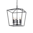 6-light Chandelier Design Industrial Farmhouse 6-light Lantern Geometric Chandelier
